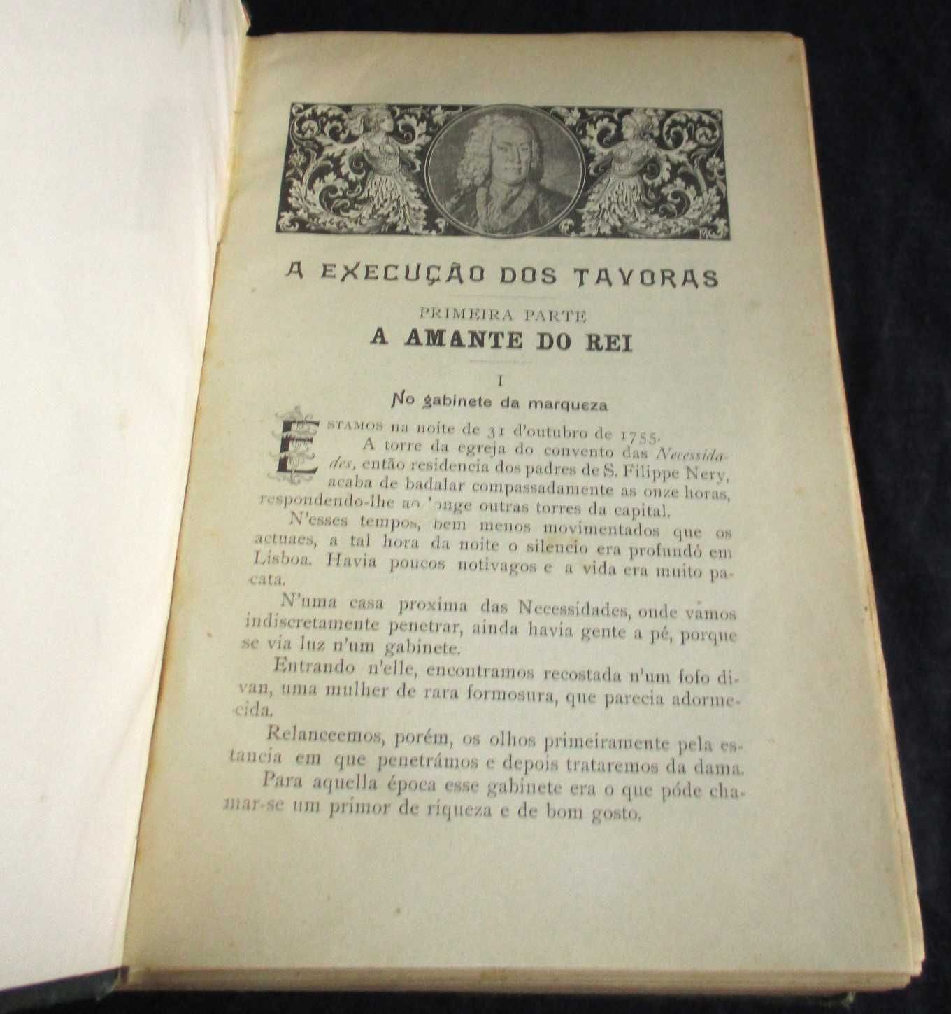 Livro A Execução dos Távoras Romance Histórico César da Silva 3 Vol