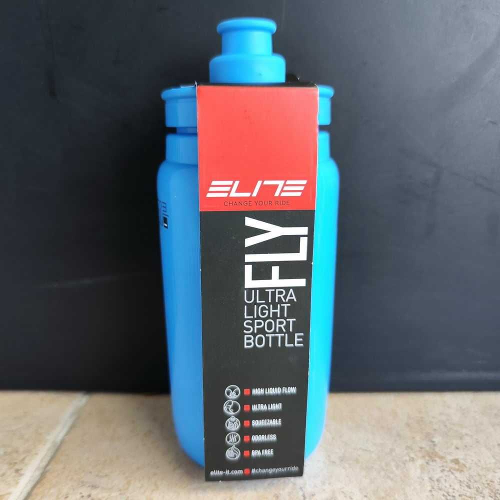 Bidon de Bicicleta Elite Fly Tex 550ml Azul