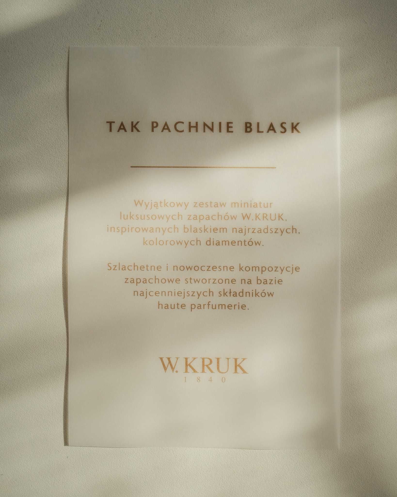 Perfumy W.KRUK Perfumetki Pure/Black