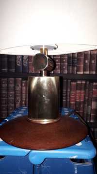 stara lampa mosiężna  z dwoma abażurami