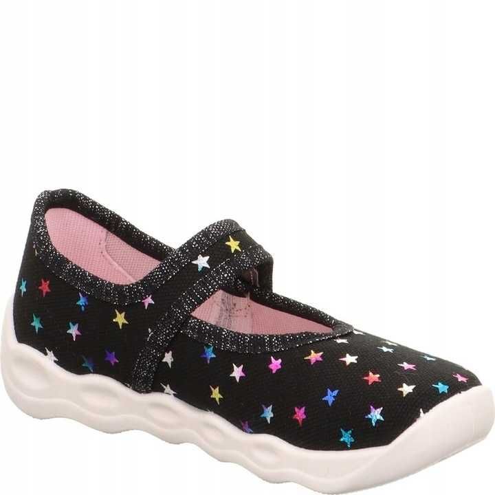Kapcie dziewczęce r.23 Superfit Bubble czarny
