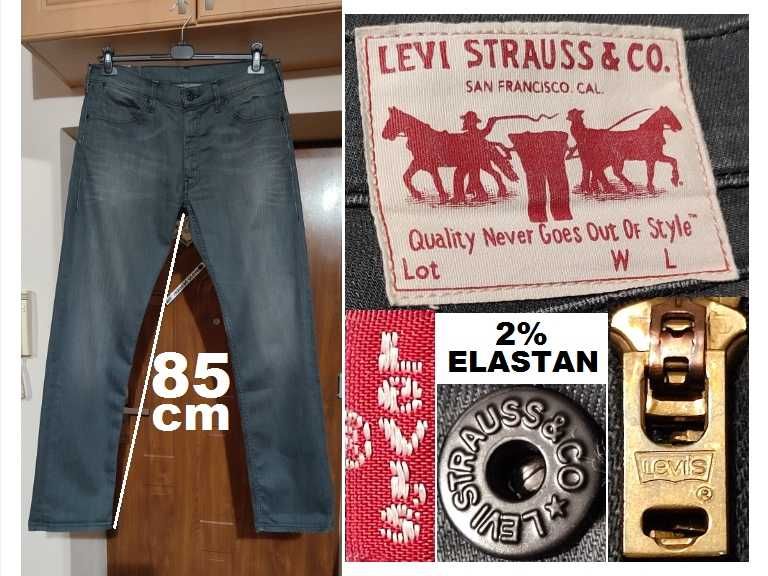 spodnie LEVIS 504 W34 L34 pas 88 90 92 - 94 96 j. NOWE