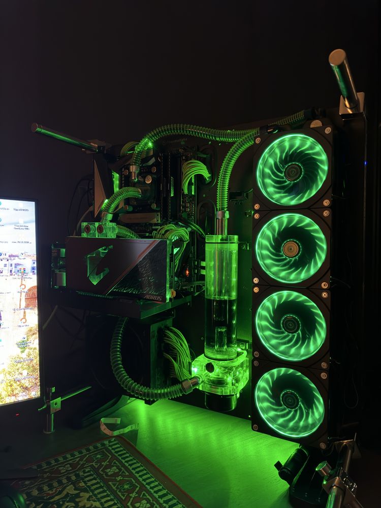 Komputer Custom Loop Gtx 1080 ti i5 8600K