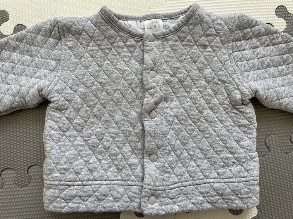 Rozpinana bluza/sweterek szary mini Endo 74, na ok 6-9 mcy