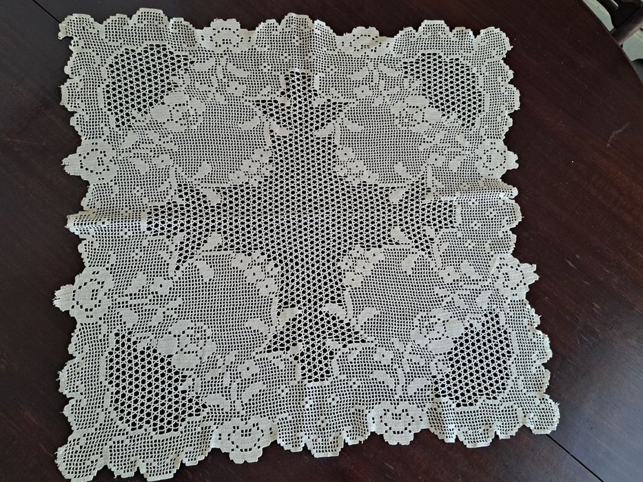 Renda de croché, feito à mão