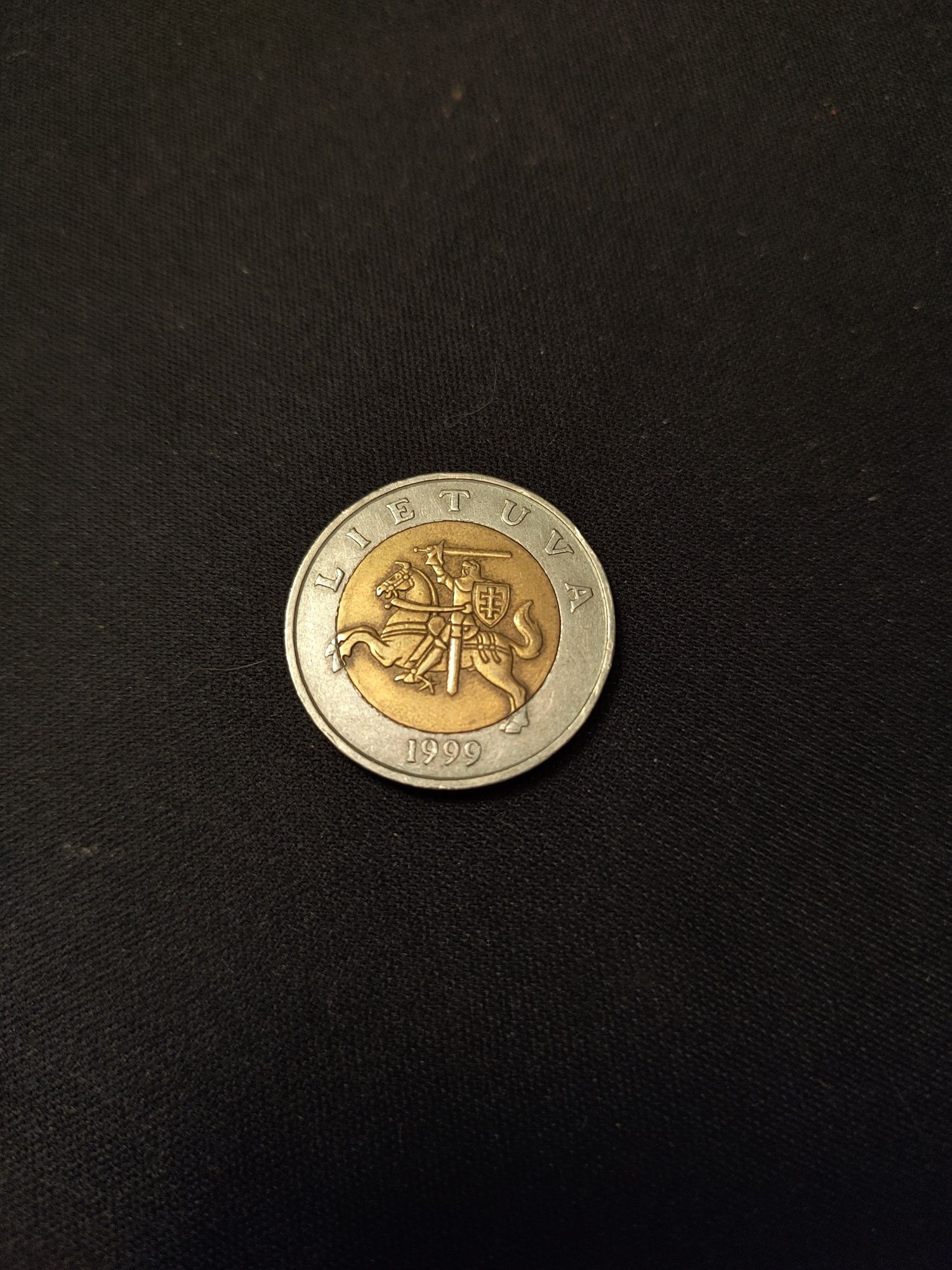 Moneta 5 litai Litwa 1999