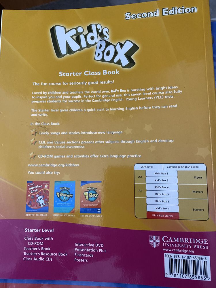 Livros de ingles Cambridge Kid’s Box - Starter Class Book