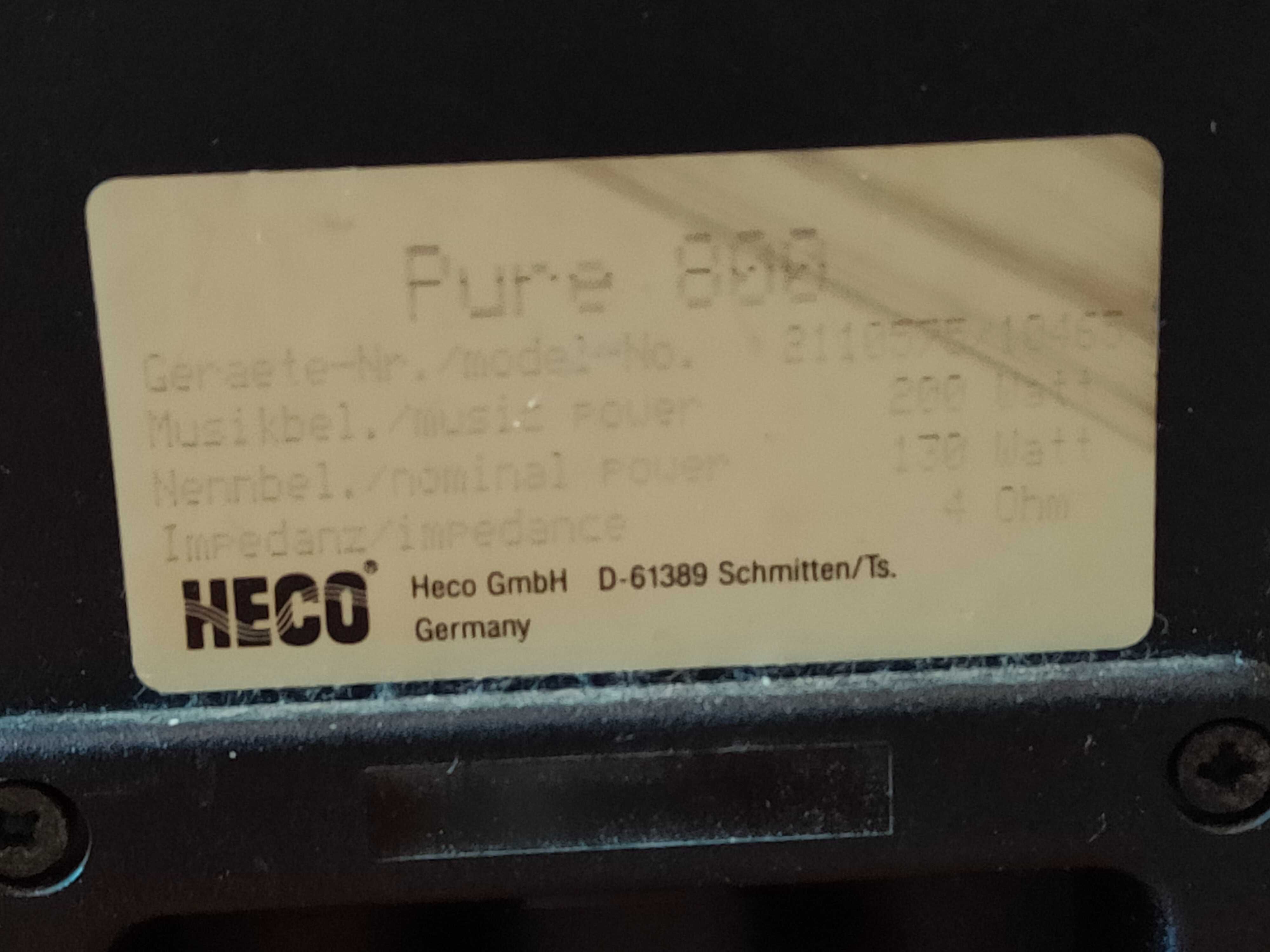 Kolumny podłogowe HECO Pure 800 130W