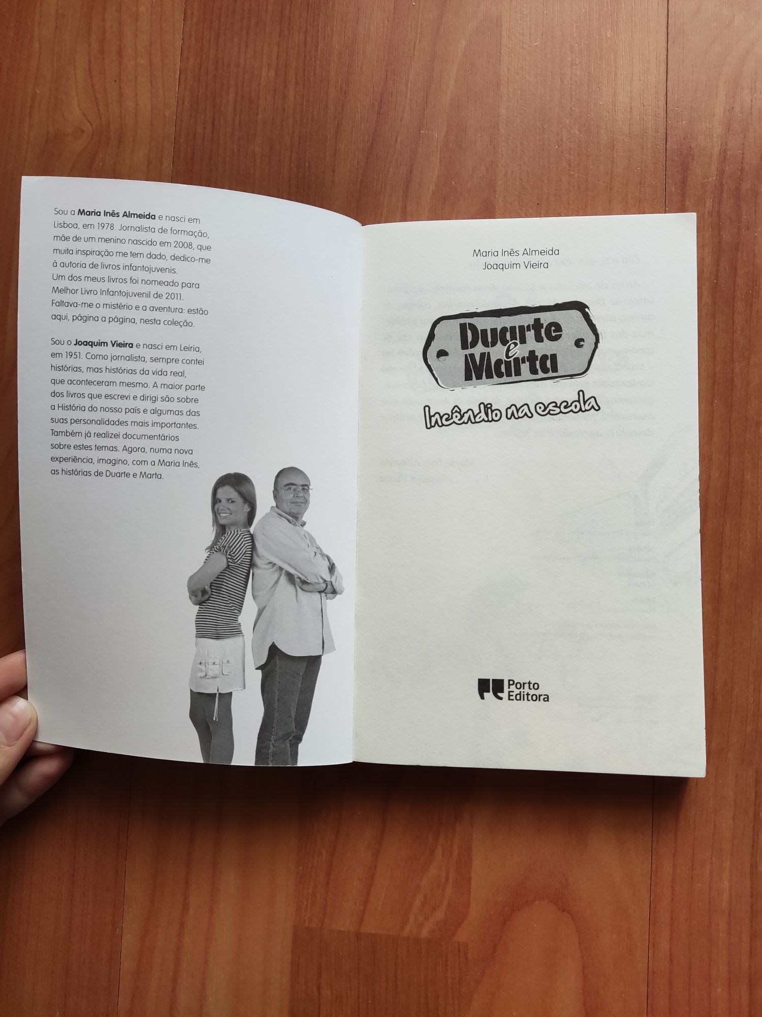 Livro Duarte e Marta- Incêndio na Escola
