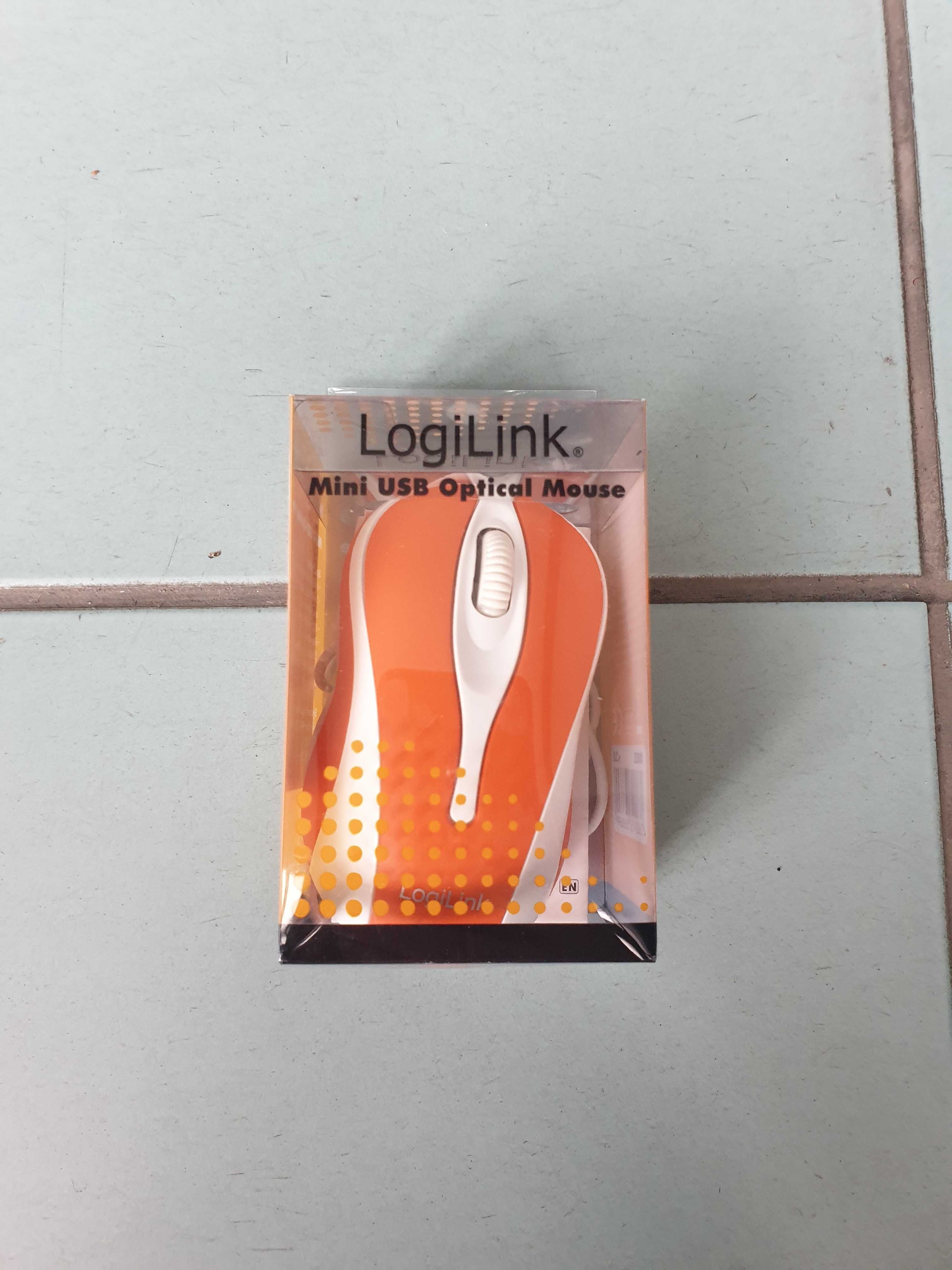 Myszka LogiLink Pomarańczowa