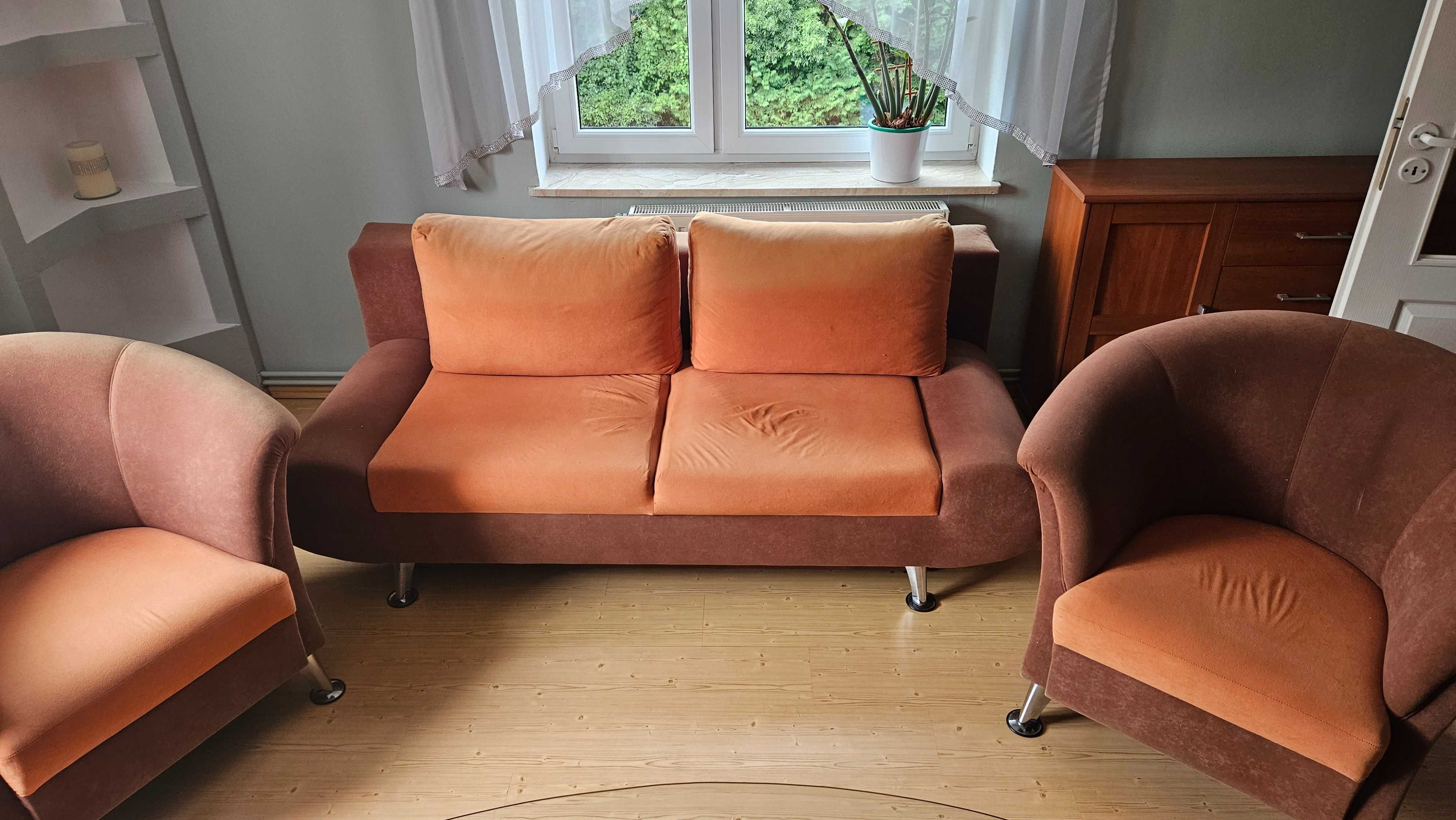 Sofa + 2 fotele w bardzo dobrym stanie