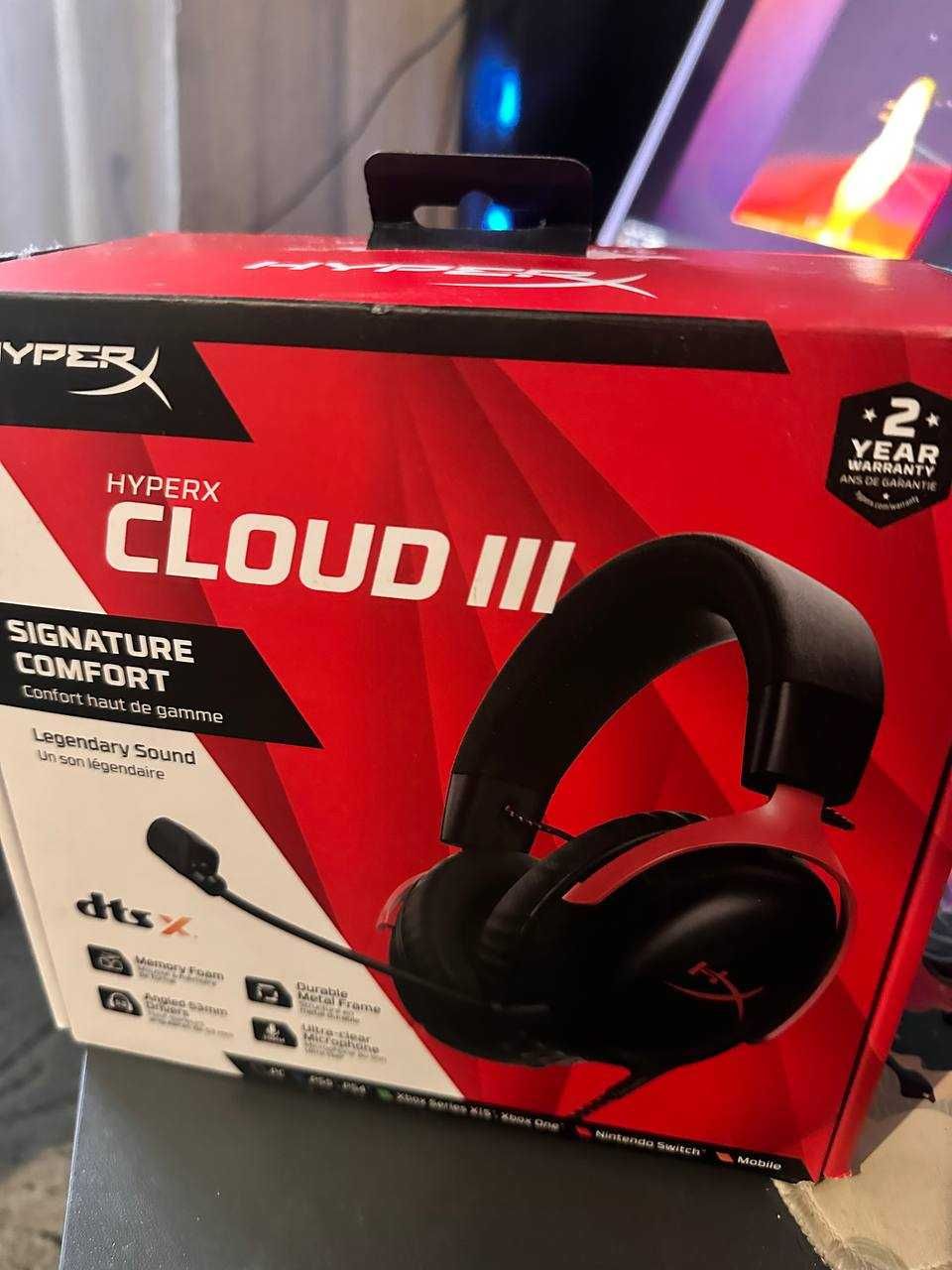 Навушники HyperX Cloud III Wireless Black-Red