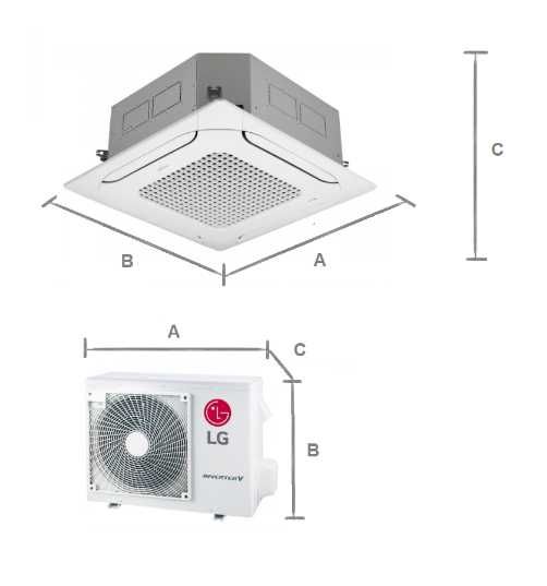 Klimatyzator kasetonowy LG Compact Inverter 6,8 kW idealny do biura