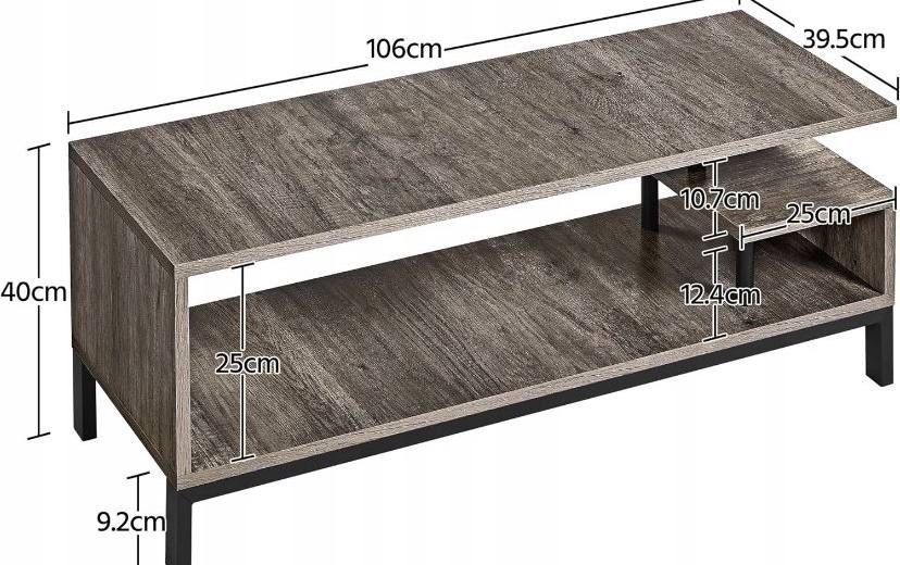 NOWA Szafka pod telewizor,  stolik kawowy 106x40x39,5 CM