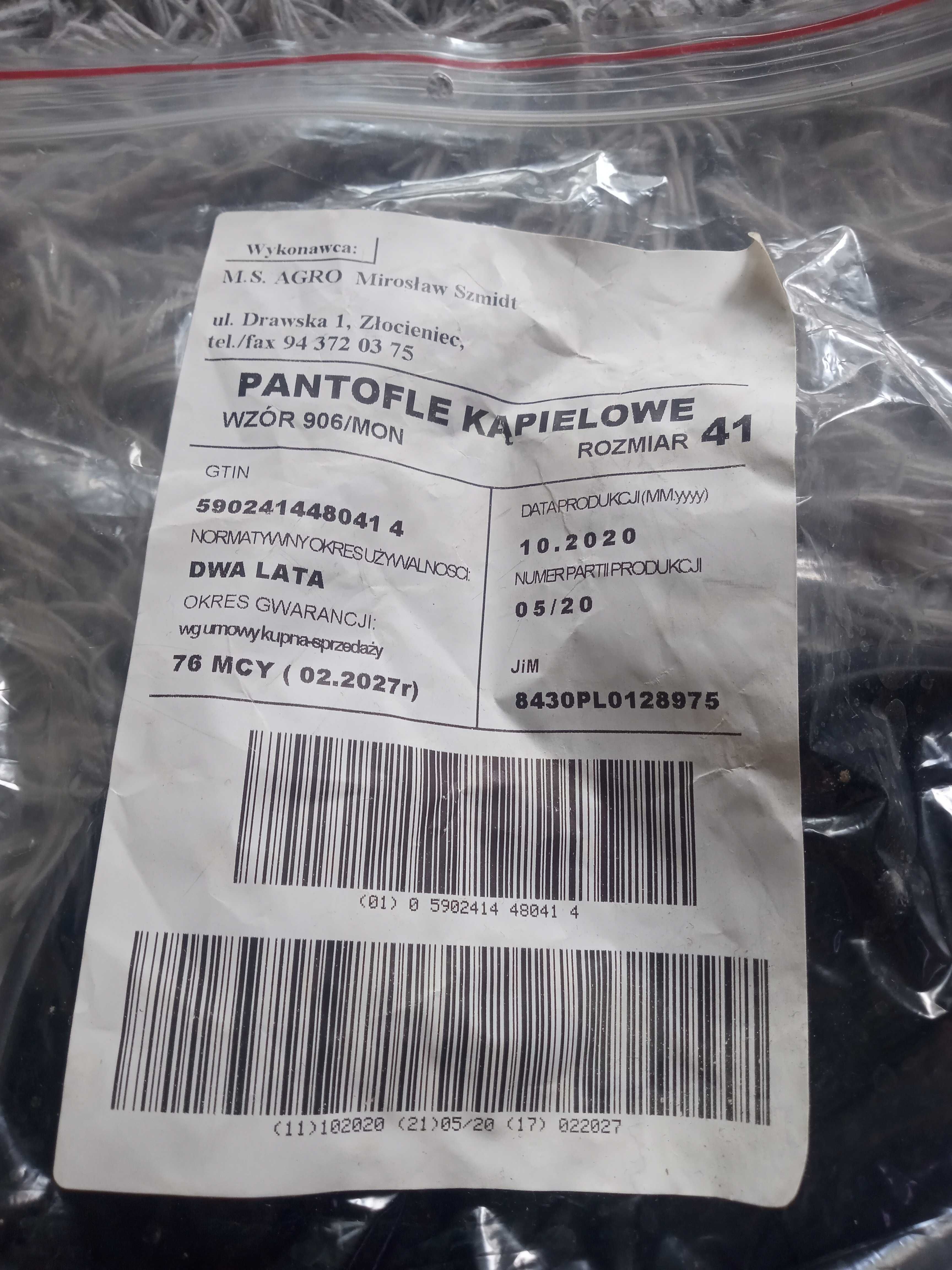 pantofle kapielowe