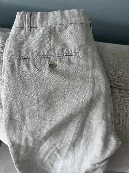 Zara- garnitur z tkaniny z domieszką lnu 152 cm