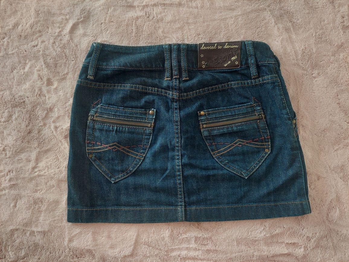 ESPRIT mini spódniczka jeansowa rozm. S 36