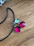 Swarovski wisienki naszyjnik cherry