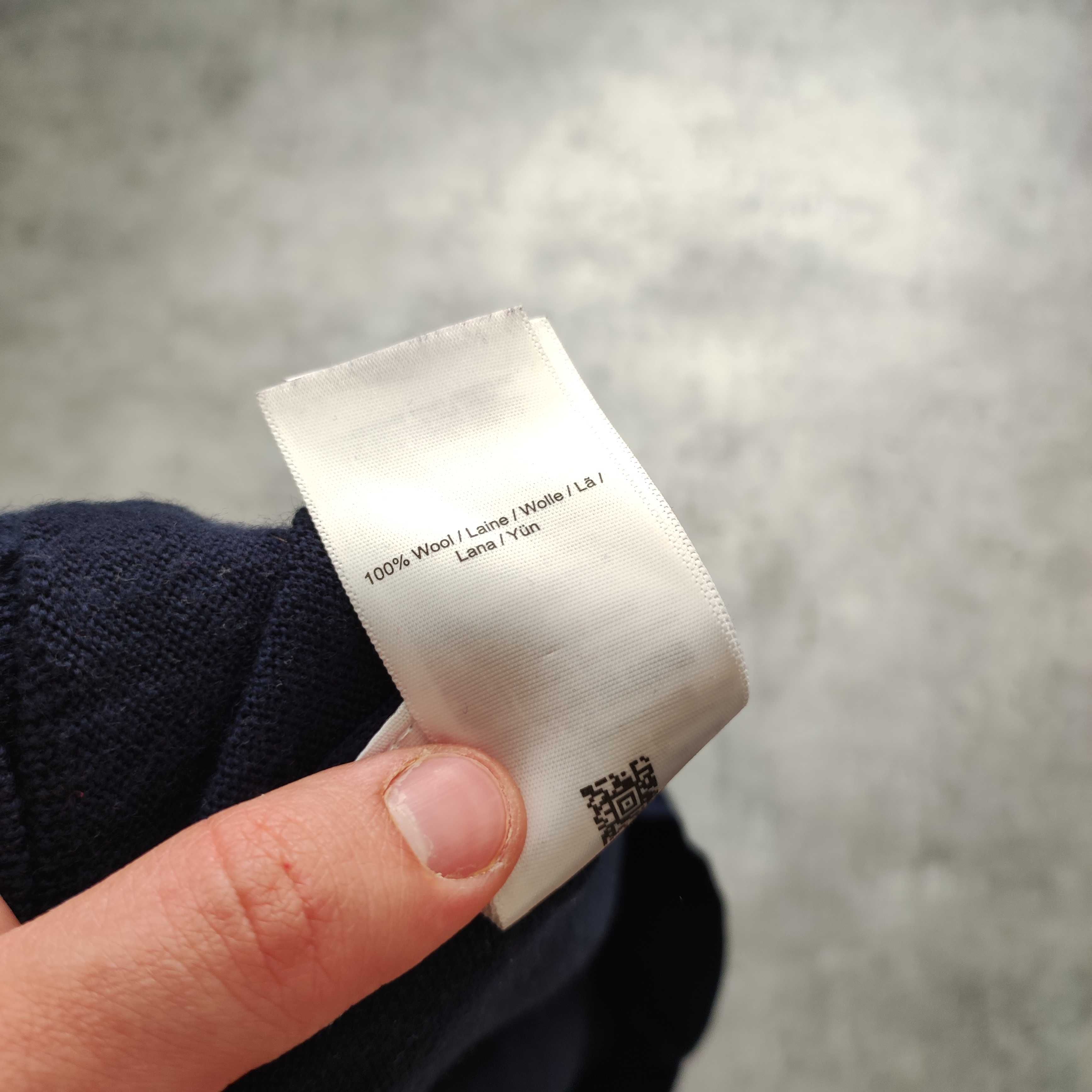 MĘSKI Elegancki PREMIUM Wełniany Sweter Luxury Fred Perry Haft Logo