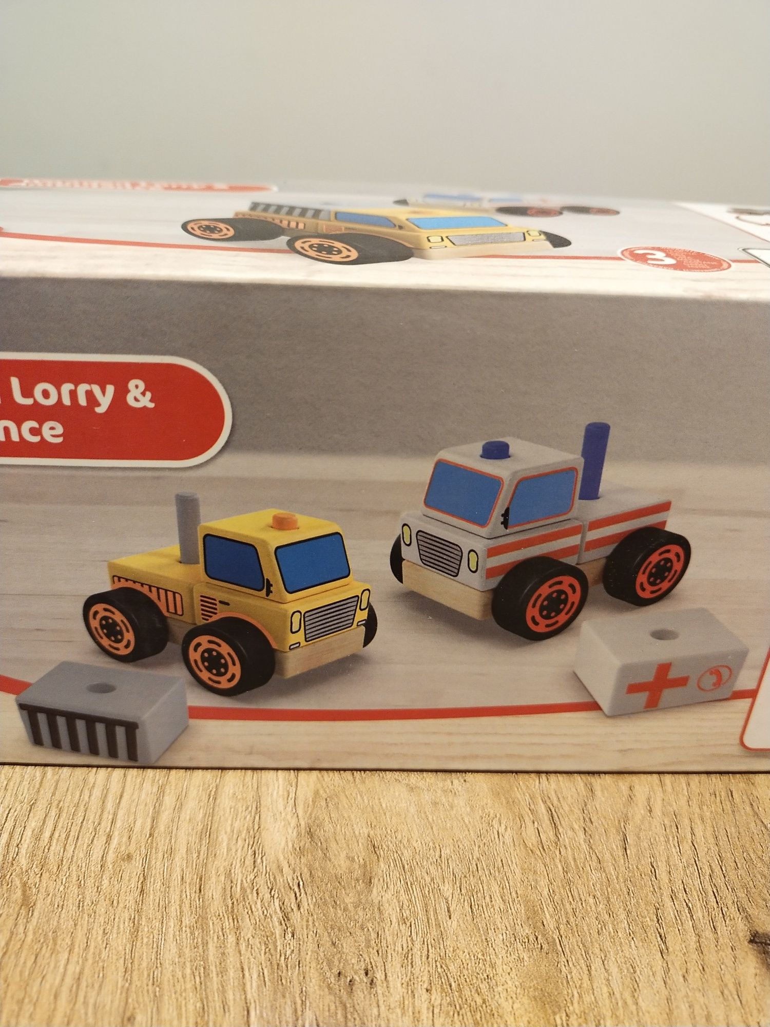 Pojazdy składane karetka i ciężarówka Play Tive Montessori