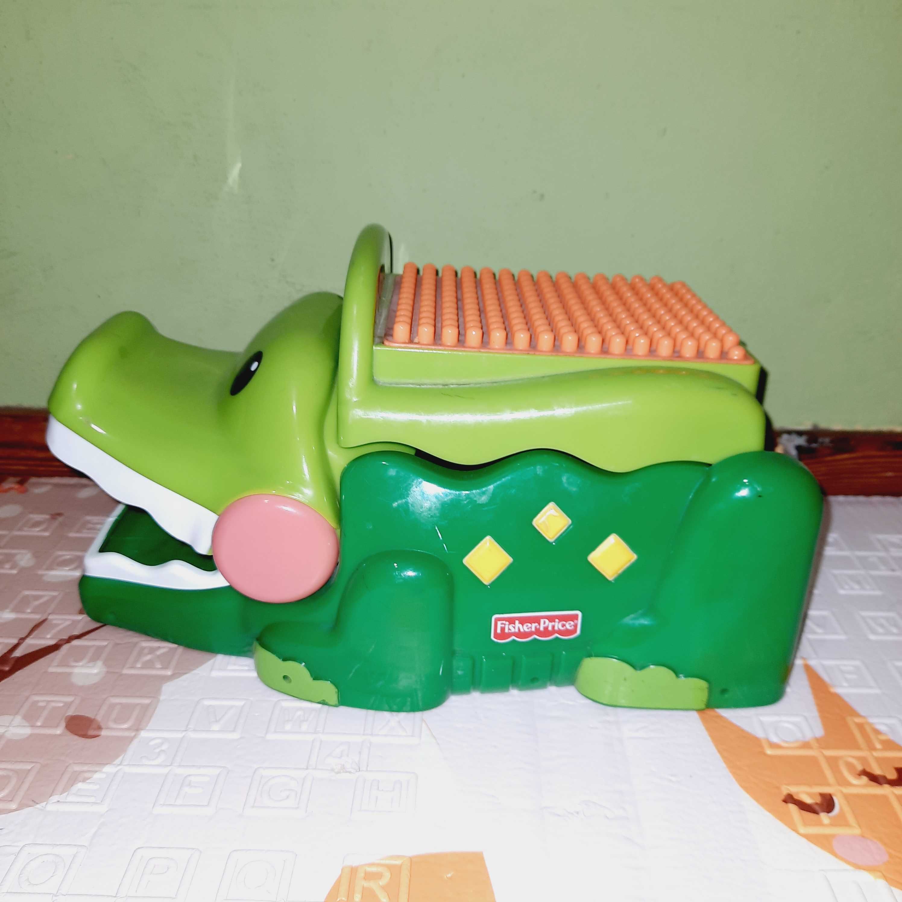 Gra-zabawka sensoryczna aktywizująca z dźwiękiem krokodyl