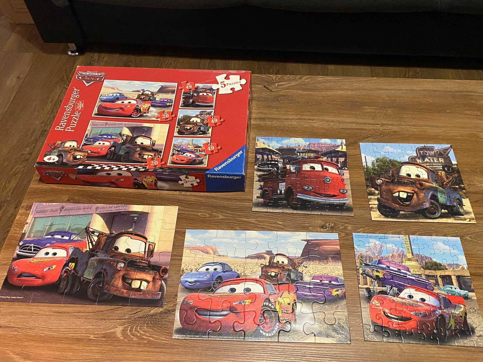 Puzzle 3w1 5w1 Cars Auta Samoloty Toy Story 4 komplety