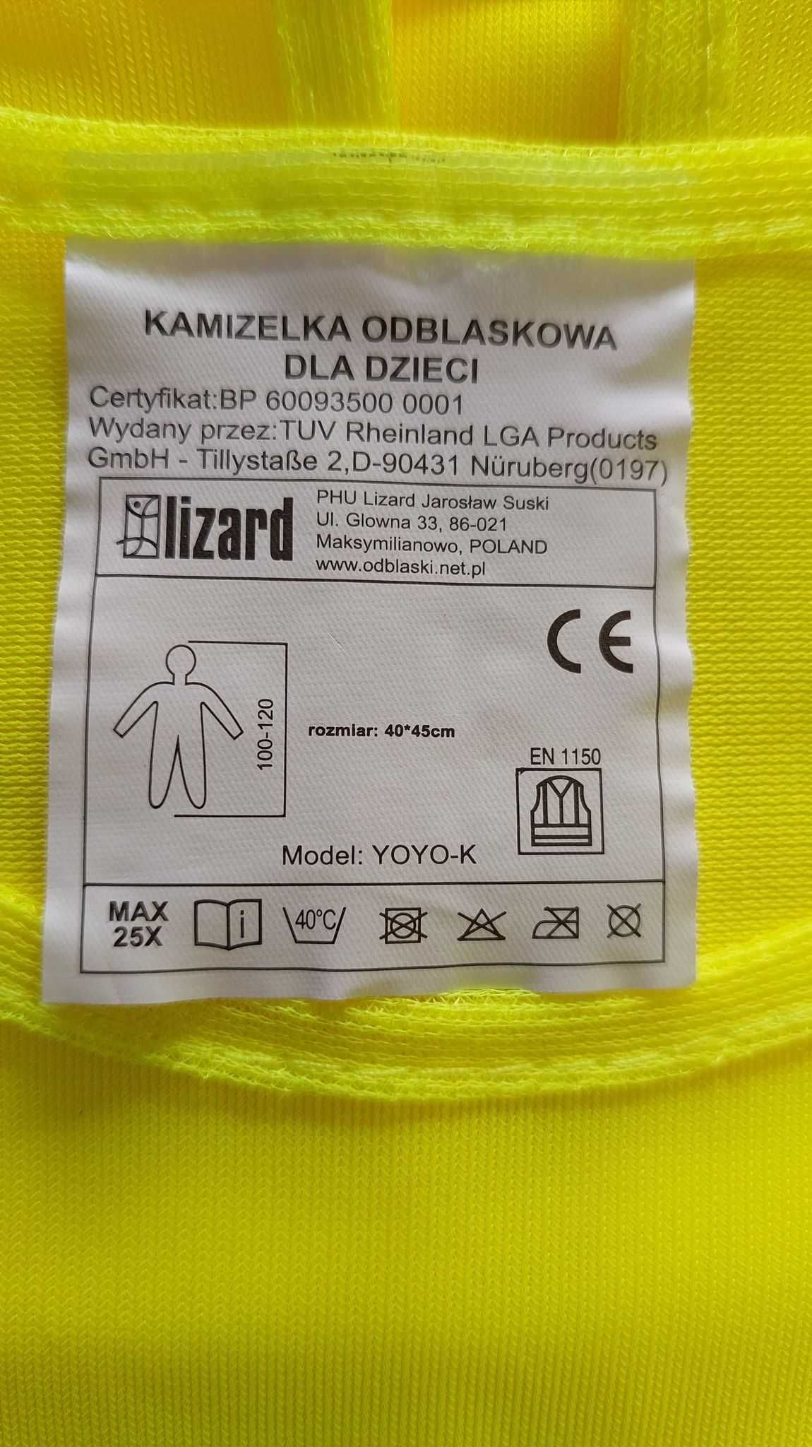 Kamizelka odblaskowa dorośli, dzieci