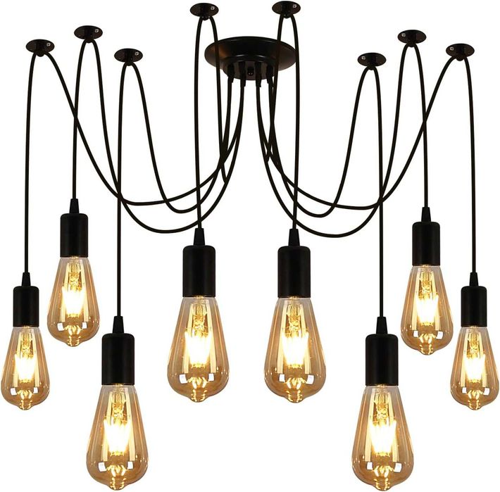 Lampa loft żyrandol pająk SPIDER wisząca, sufitowa | Nowoczesna 1.5m