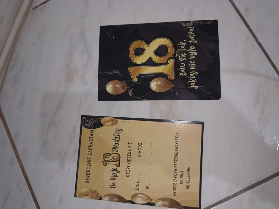 Zaprószenia na 18stke 2sztuki