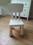 Krzesełko białe Ikea