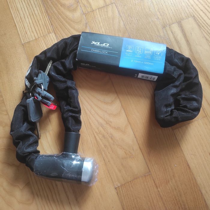 Новий велосипедний замок XLC CHAIN LOCK COSA NOSTRA PLUS 10мм х 120см