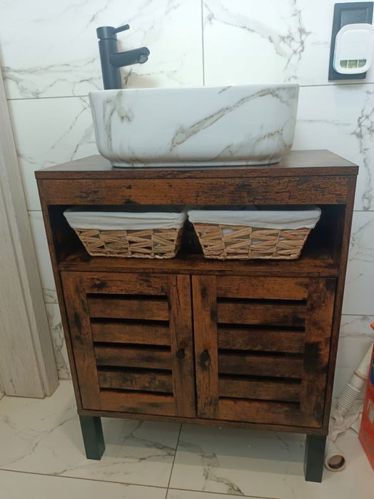 Nowa szafka łazienkowa pod umywalkę stojąca 60 cm w stylu LOFT industr
