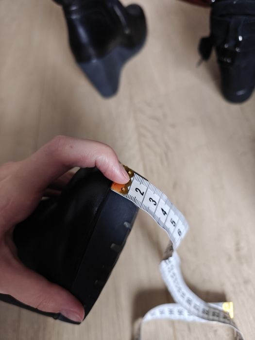 Baldinini botki na koturnie skórzane skóra naturalna czarne kozaki 40