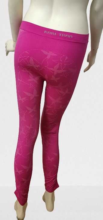 KARI TRAA - Damskie Legginsy Termiczne Sportowe, Fitness L/XL j. Nowe