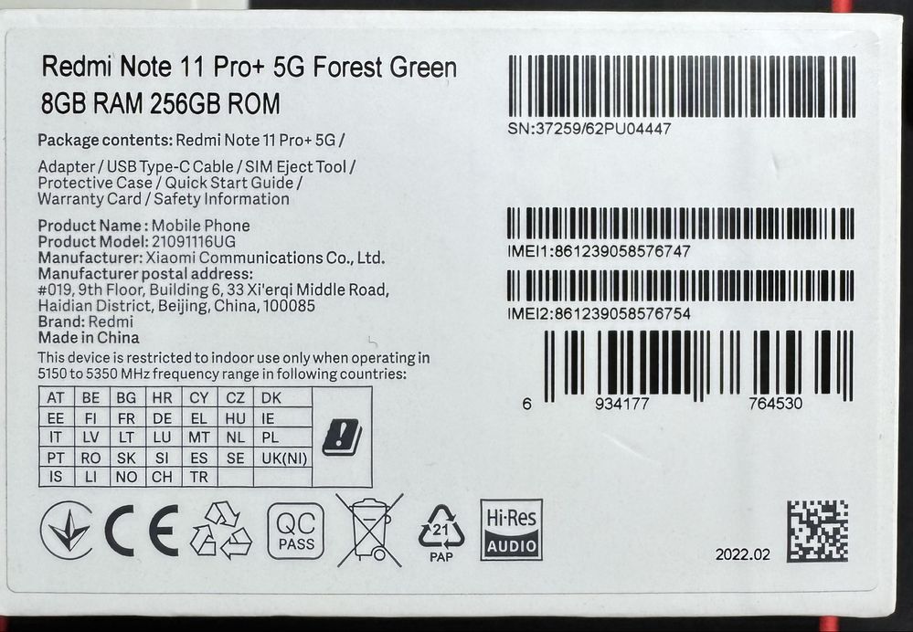 Redmi Note 11 Pro+ 5G 8/256 ІДЕАЛ