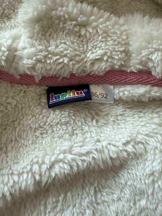 Bluza ocieplana miśkiem bardzo ciepła rozm 86/92