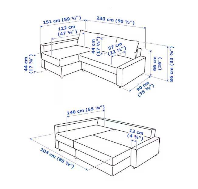 Sofá-cama de canto com arrumação FRIHETEN