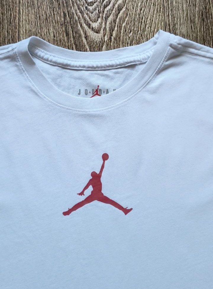 Белая мужская футболка свитшот худи Air Jordan размер M