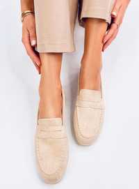 Mokasyny Damskie Forest Beige