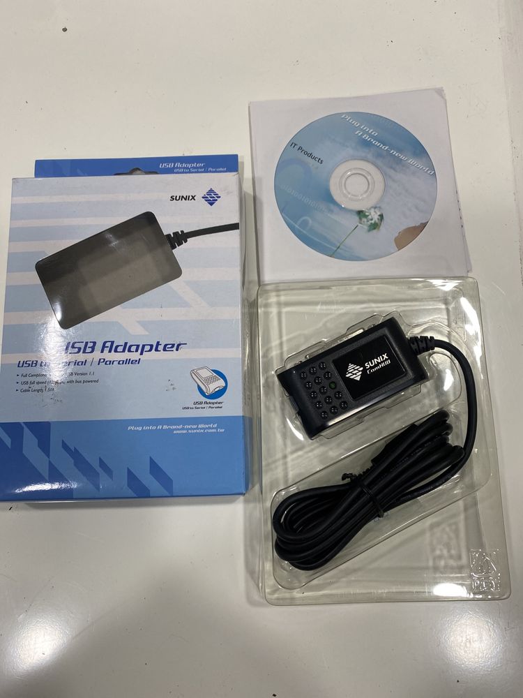 Adaptador USB a porta Serial / Parallel novo na caixa