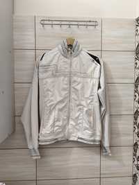 Biała naturalna biel kurtka sportowa Vintage Sportswear Maraton L
