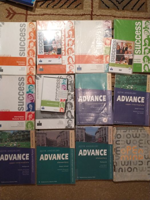 Angielski do matury, na korepetycje, zestawy książek z CD i DVD