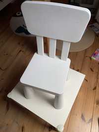 Krzesełko Mamut IKEA i stolik Lack