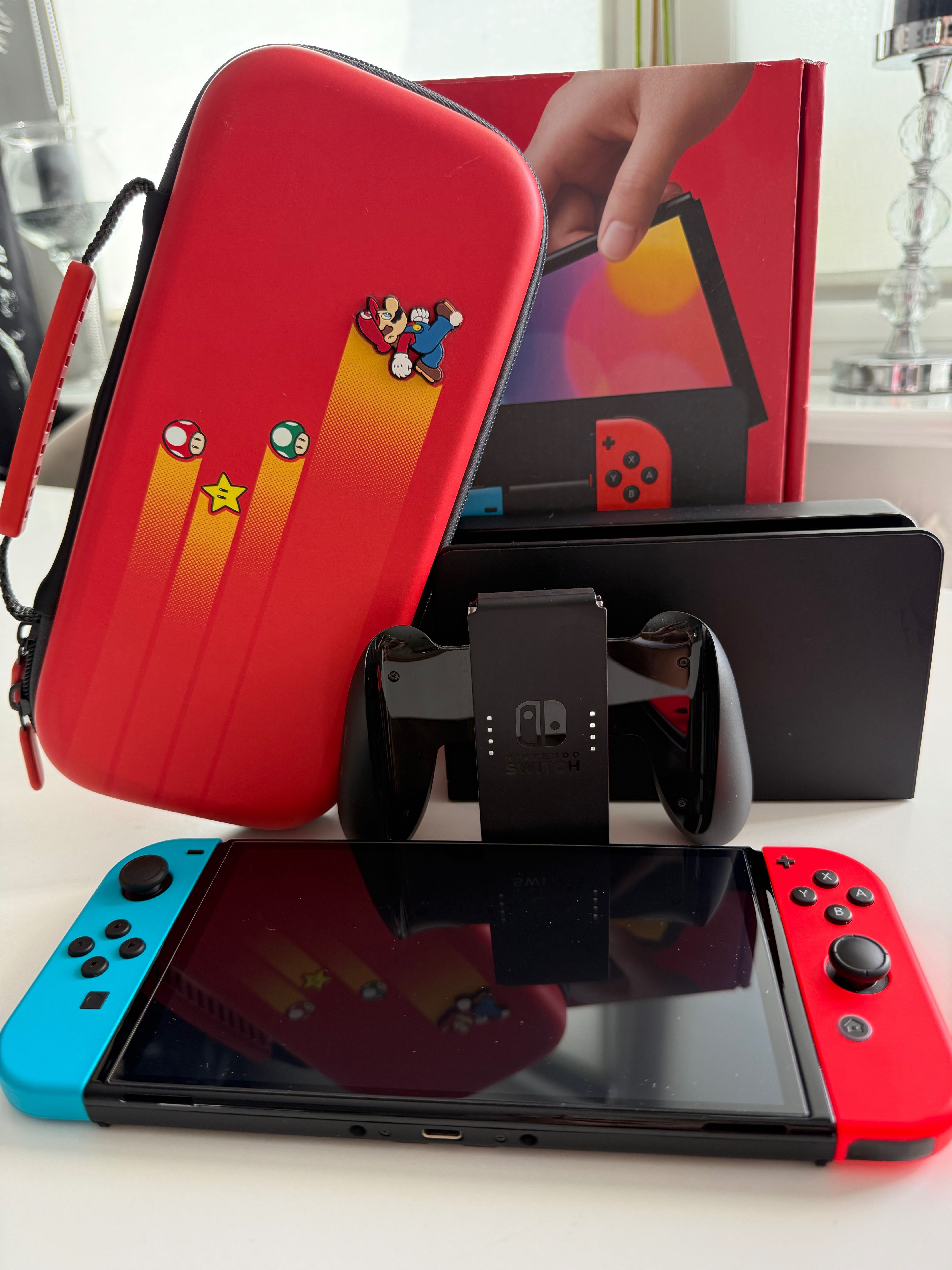 Nintendo Switch OLED – Stan Idealny + Etui | Bez gier