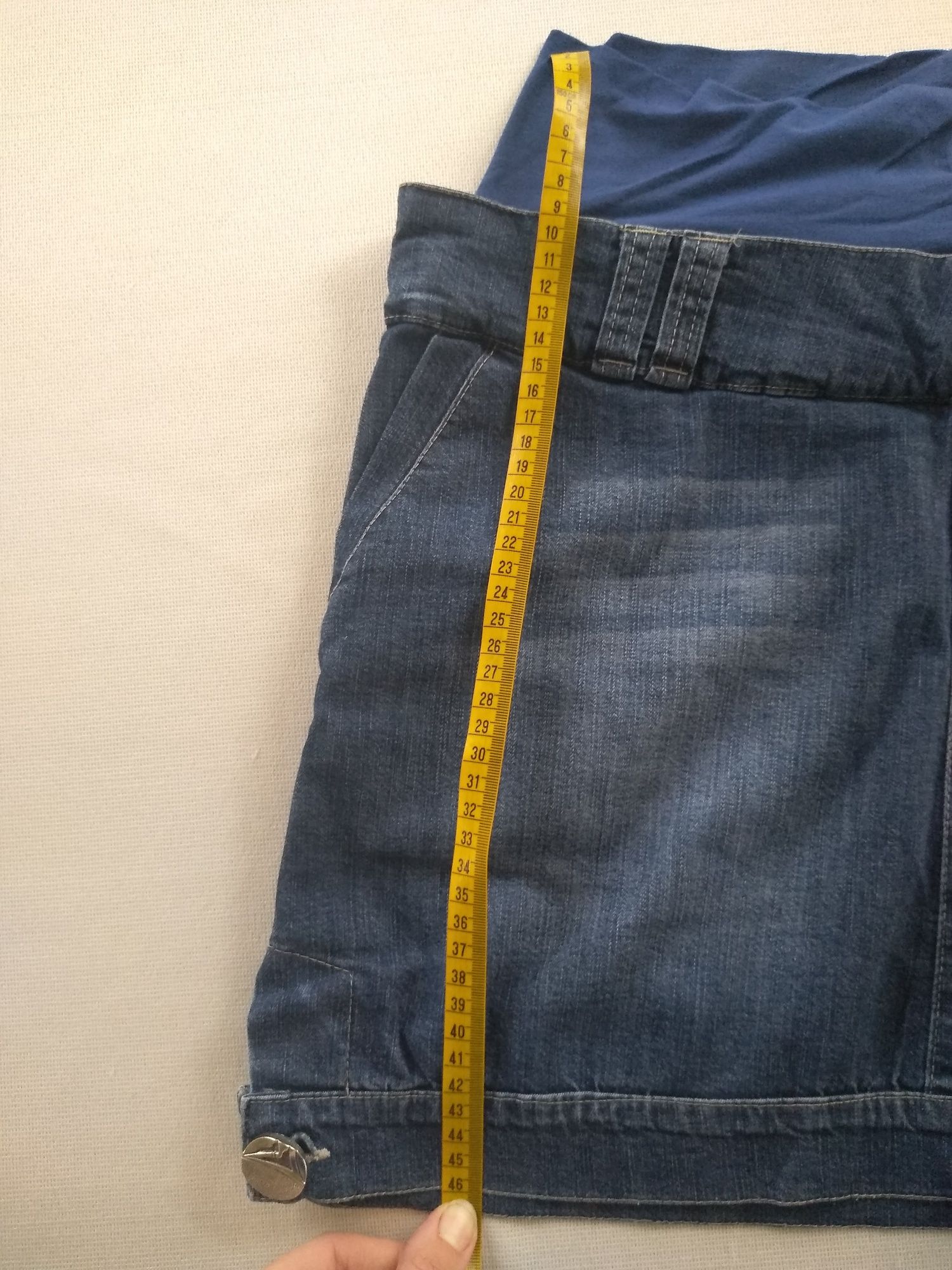 Spódnica jeansowa ciążowa r L/40 z panelem Qba