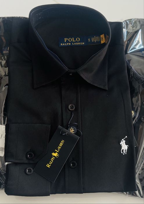 Koszula Polo męska czrna i biała