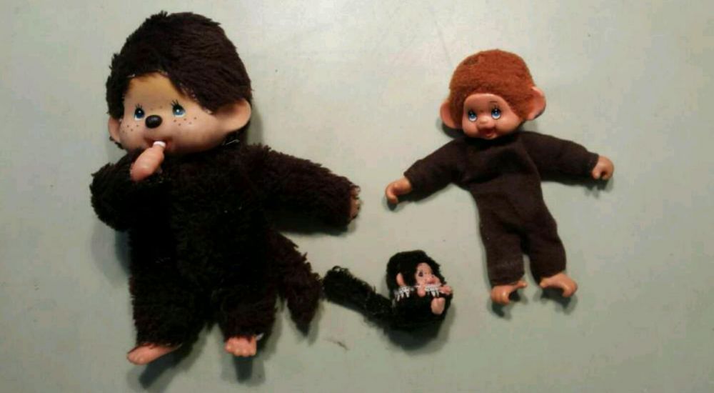 3 macaquinhos monchhichi