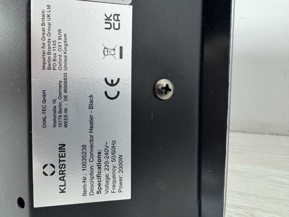 Обігрівач Klarstein Bornholm (10035238) 2000Вт Wi-Fi