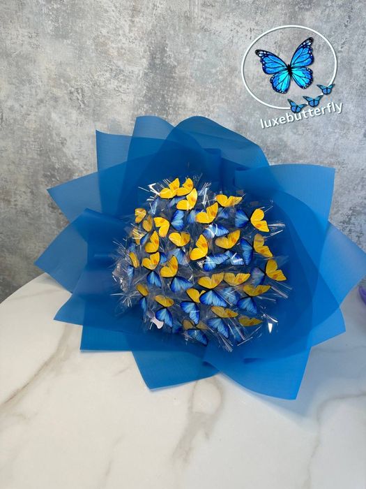 Букети з метеликів + листівка в подарунок | завжди в наявності!