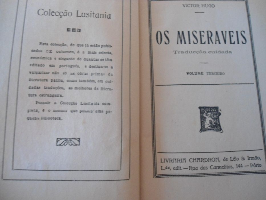 Colecção Lusitania - Obras de Victor Hugo